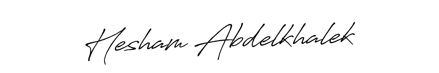 How to make Hesham Abdelkhalek signature? Antro_Vectra_Bolder is a professional autograph style. Create handwritten signature for Hesham Abdelkhalek name. Hesham Abdelkhalek signature style 7 images and pictures png