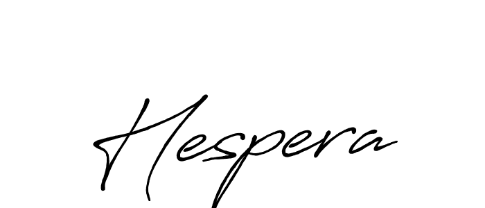 Create a beautiful signature design for name Hespera. With this signature (Antro_Vectra_Bolder) fonts, you can make a handwritten signature for free. Hespera signature style 7 images and pictures png