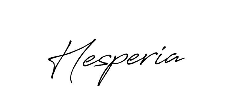 Hesperia stylish signature style. Best Handwritten Sign (Antro_Vectra_Bolder) for my name. Handwritten Signature Collection Ideas for my name Hesperia. Hesperia signature style 7 images and pictures png