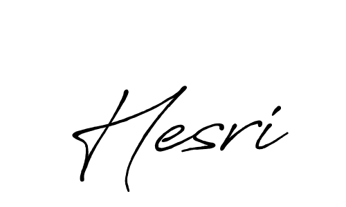 Also we have Hesri name is the best signature style. Create professional handwritten signature collection using Antro_Vectra_Bolder autograph style. Hesri signature style 7 images and pictures png