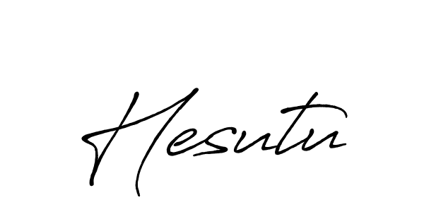 How to make Hesutu name signature. Use Antro_Vectra_Bolder style for creating short signs online. This is the latest handwritten sign. Hesutu signature style 7 images and pictures png