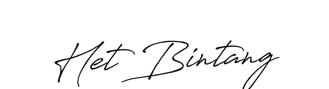 Het Bintang stylish signature style. Best Handwritten Sign (Antro_Vectra_Bolder) for my name. Handwritten Signature Collection Ideas for my name Het Bintang. Het Bintang signature style 7 images and pictures png