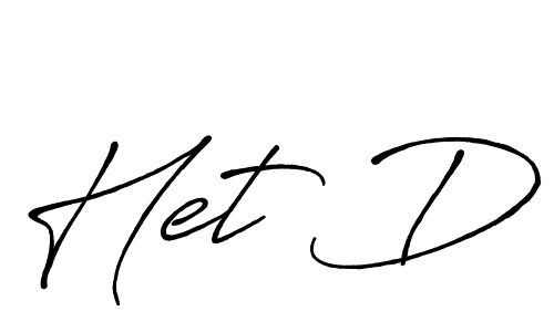 Create a beautiful signature design for name Het D. With this signature (Antro_Vectra_Bolder) fonts, you can make a handwritten signature for free. Het D signature style 7 images and pictures png