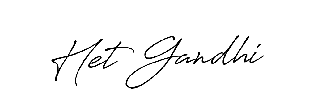 Also You can easily find your signature by using the search form. We will create Het Gandhi name handwritten signature images for you free of cost using Antro_Vectra_Bolder sign style. Het Gandhi signature style 7 images and pictures png
