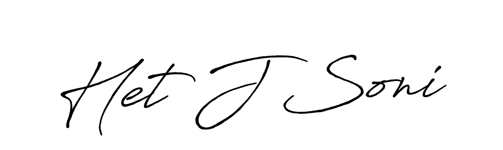 Het J Soni stylish signature style. Best Handwritten Sign (Antro_Vectra_Bolder) for my name. Handwritten Signature Collection Ideas for my name Het J Soni. Het J Soni signature style 7 images and pictures png