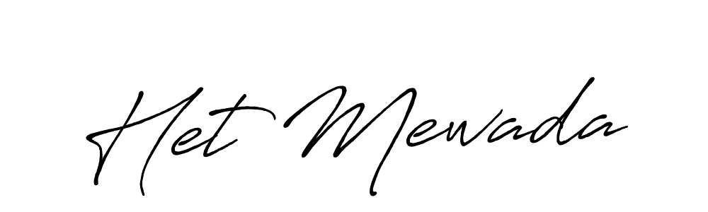 How to make Het Mewada signature? Antro_Vectra_Bolder is a professional autograph style. Create handwritten signature for Het Mewada name. Het Mewada signature style 7 images and pictures png