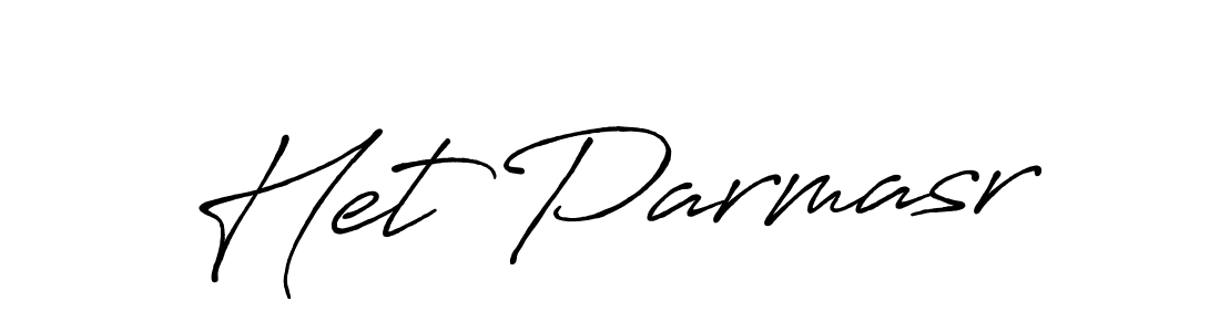 Create a beautiful signature design for name Het Parmasr. With this signature (Antro_Vectra_Bolder) fonts, you can make a handwritten signature for free. Het Parmasr signature style 7 images and pictures png