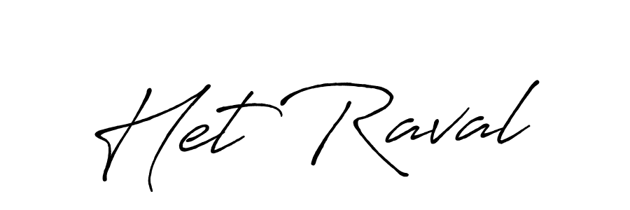 How to make Het Raval name signature. Use Antro_Vectra_Bolder style for creating short signs online. This is the latest handwritten sign. Het Raval signature style 7 images and pictures png