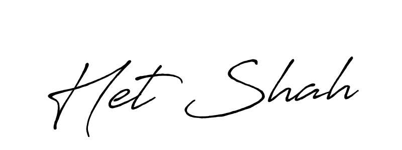 How to make Het Shah signature? Antro_Vectra_Bolder is a professional autograph style. Create handwritten signature for Het Shah name. Het Shah signature style 7 images and pictures png