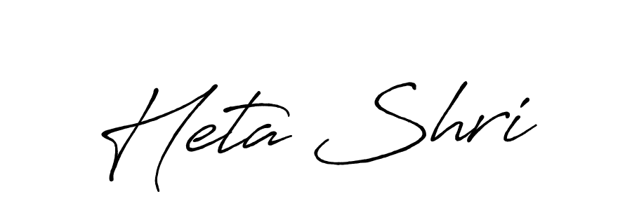 Heta Shri stylish signature style. Best Handwritten Sign (Antro_Vectra_Bolder) for my name. Handwritten Signature Collection Ideas for my name Heta Shri. Heta Shri signature style 7 images and pictures png