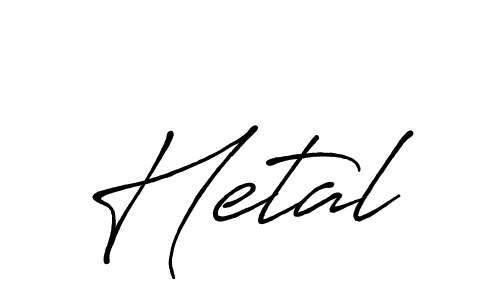Similarly Antro_Vectra_Bolder is the best handwritten signature design. Signature creator online .You can use it as an online autograph creator for name Hetal. Hetal signature style 7 images and pictures png