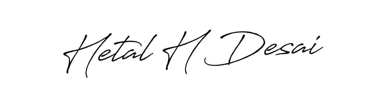 You can use this online signature creator to create a handwritten signature for the name Hetal H Desai. This is the best online autograph maker. Hetal H Desai signature style 7 images and pictures png