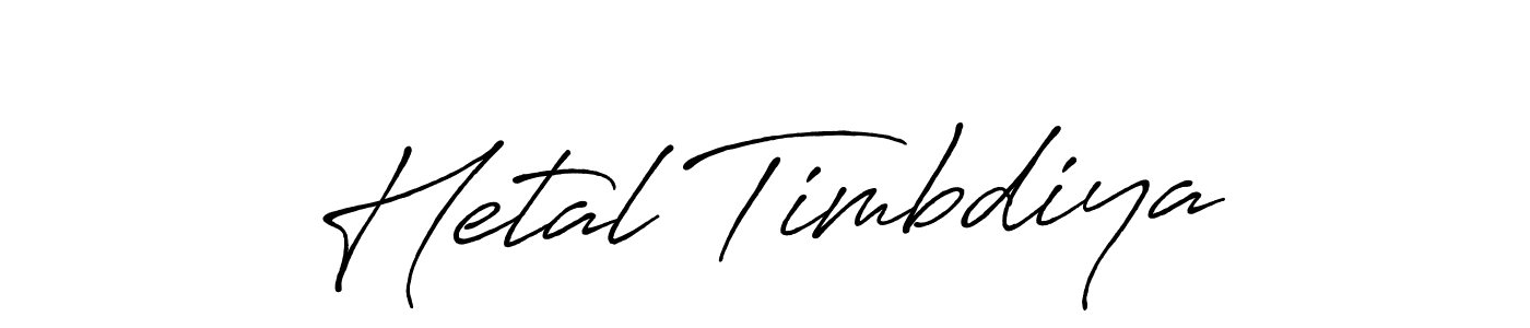 Also You can easily find your signature by using the search form. We will create Hetal Timbdiya name handwritten signature images for you free of cost using Antro_Vectra_Bolder sign style. Hetal Timbdiya signature style 7 images and pictures png