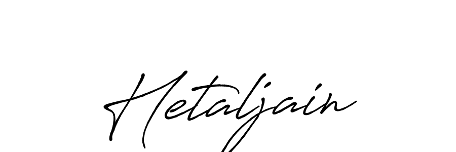 Hetaljain stylish signature style. Best Handwritten Sign (Antro_Vectra_Bolder) for my name. Handwritten Signature Collection Ideas for my name Hetaljain. Hetaljain signature style 7 images and pictures png