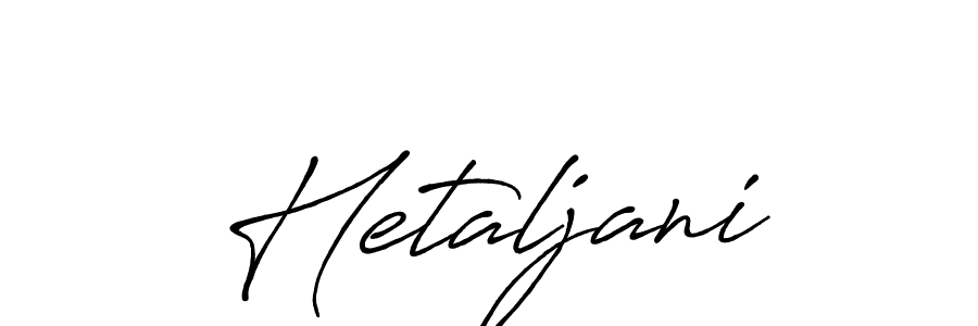 How to make Hetaljani signature? Antro_Vectra_Bolder is a professional autograph style. Create handwritten signature for Hetaljani name. Hetaljani signature style 7 images and pictures png
