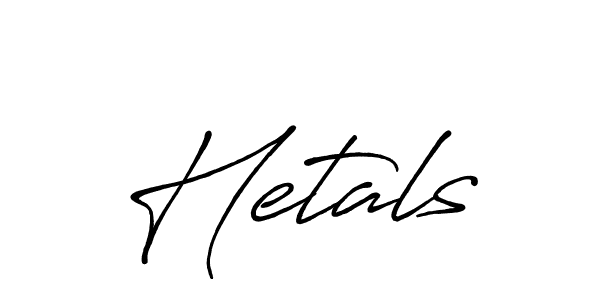 Also we have Hetals name is the best signature style. Create professional handwritten signature collection using Antro_Vectra_Bolder autograph style. Hetals signature style 7 images and pictures png