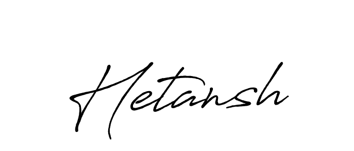 How to make Hetansh signature? Antro_Vectra_Bolder is a professional autograph style. Create handwritten signature for Hetansh name. Hetansh signature style 7 images and pictures png