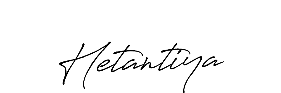 Create a beautiful signature design for name Hetantiya. With this signature (Antro_Vectra_Bolder) fonts, you can make a handwritten signature for free. Hetantiya signature style 7 images and pictures png