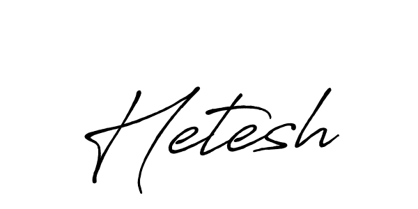 Hetesh stylish signature style. Best Handwritten Sign (Antro_Vectra_Bolder) for my name. Handwritten Signature Collection Ideas for my name Hetesh. Hetesh signature style 7 images and pictures png