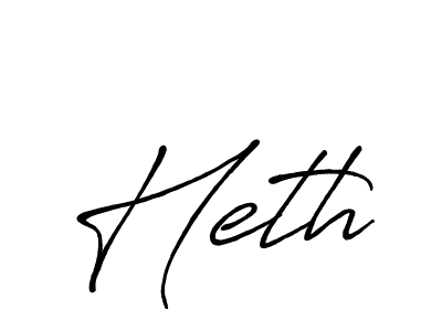 Create a beautiful signature design for name Heth. With this signature (Antro_Vectra_Bolder) fonts, you can make a handwritten signature for free. Heth signature style 7 images and pictures png