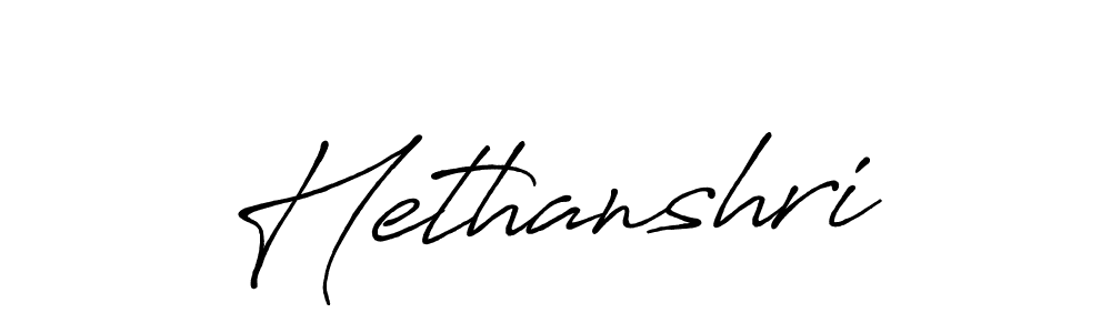 How to make Hethanshri signature? Antro_Vectra_Bolder is a professional autograph style. Create handwritten signature for Hethanshri name. Hethanshri signature style 7 images and pictures png