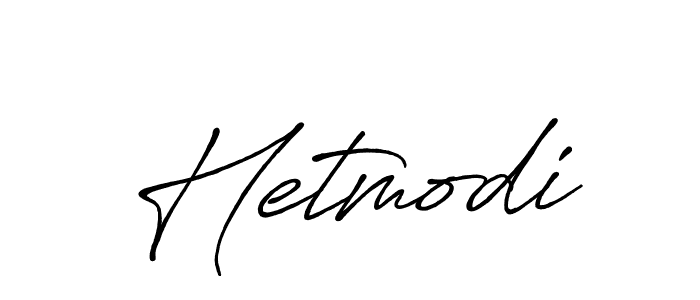 Create a beautiful signature design for name Hetmodi. With this signature (Antro_Vectra_Bolder) fonts, you can make a handwritten signature for free. Hetmodi signature style 7 images and pictures png
