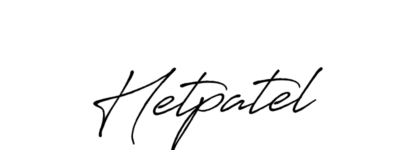 How to make Hetpatel signature? Antro_Vectra_Bolder is a professional autograph style. Create handwritten signature for Hetpatel name. Hetpatel signature style 7 images and pictures png