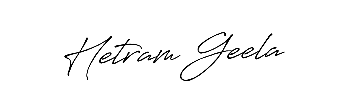 Antro_Vectra_Bolder is a professional signature style that is perfect for those who want to add a touch of class to their signature. It is also a great choice for those who want to make their signature more unique. Get Hetram Geela name to fancy signature for free. Hetram Geela signature style 7 images and pictures png