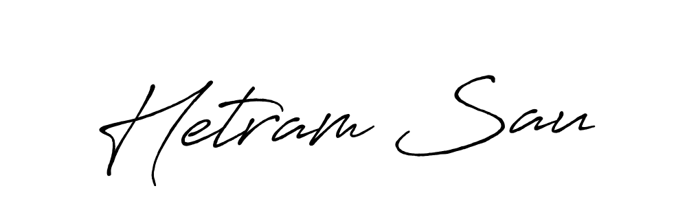if you are searching for the best signature style for your name Hetram Sau. so please give up your signature search. here we have designed multiple signature styles  using Antro_Vectra_Bolder. Hetram Sau signature style 7 images and pictures png