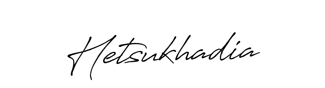 How to make Hetsukhadia name signature. Use Antro_Vectra_Bolder style for creating short signs online. This is the latest handwritten sign. Hetsukhadia signature style 7 images and pictures png