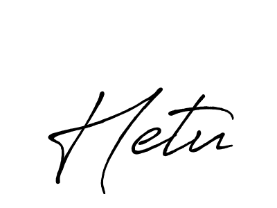Make a beautiful signature design for name Hetu. With this signature (Antro_Vectra_Bolder) style, you can create a handwritten signature for free. Hetu signature style 7 images and pictures png