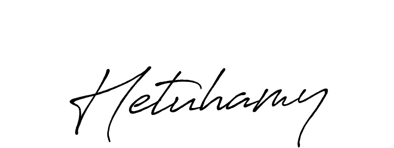 Hetuhamy stylish signature style. Best Handwritten Sign (Antro_Vectra_Bolder) for my name. Handwritten Signature Collection Ideas for my name Hetuhamy. Hetuhamy signature style 7 images and pictures png