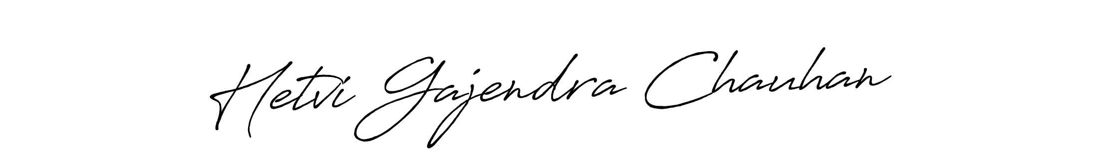 Hetvi Gajendra Chauhan stylish signature style. Best Handwritten Sign (Antro_Vectra_Bolder) for my name. Handwritten Signature Collection Ideas for my name Hetvi Gajendra Chauhan. Hetvi Gajendra Chauhan signature style 7 images and pictures png