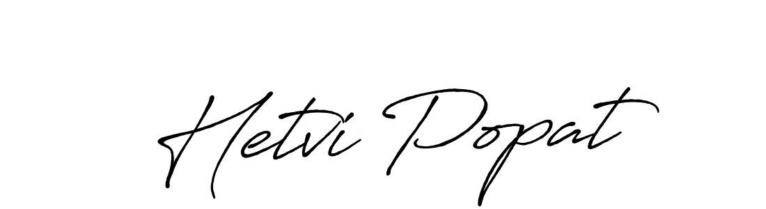 The best way (Antro_Vectra_Bolder) to make a short signature is to pick only two or three words in your name. The name Hetvi Popat include a total of six letters. For converting this name. Hetvi Popat signature style 7 images and pictures png