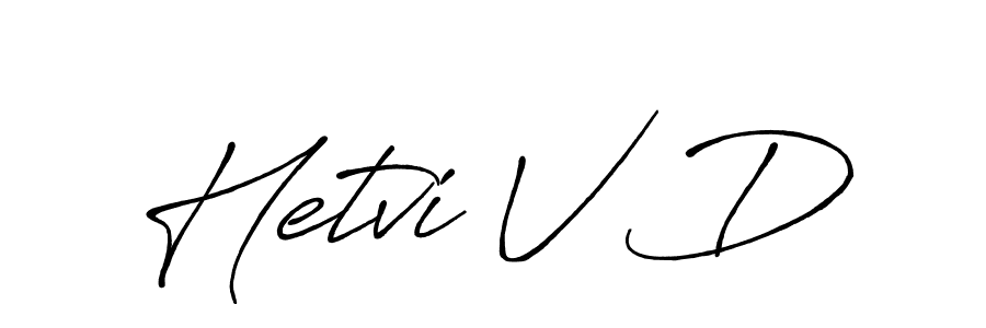 Best and Professional Signature Style for Hetvi V D. Antro_Vectra_Bolder Best Signature Style Collection. Hetvi V D signature style 7 images and pictures png
