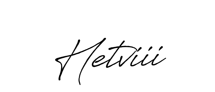 if you are searching for the best signature style for your name Hetviii. so please give up your signature search. here we have designed multiple signature styles  using Antro_Vectra_Bolder. Hetviii signature style 7 images and pictures png