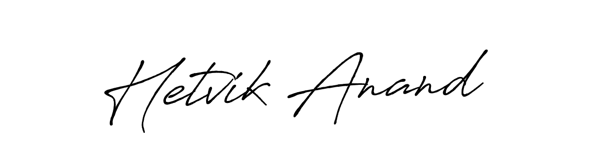 This is the best signature style for the Hetvik Anand name. Also you like these signature font (Antro_Vectra_Bolder). Mix name signature. Hetvik Anand signature style 7 images and pictures png