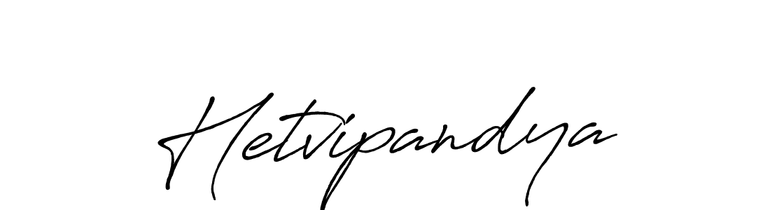 Hetvipandya stylish signature style. Best Handwritten Sign (Antro_Vectra_Bolder) for my name. Handwritten Signature Collection Ideas for my name Hetvipandya. Hetvipandya signature style 7 images and pictures png