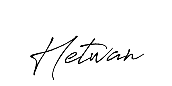 How to make Hetwan signature? Antro_Vectra_Bolder is a professional autograph style. Create handwritten signature for Hetwan name. Hetwan signature style 7 images and pictures png