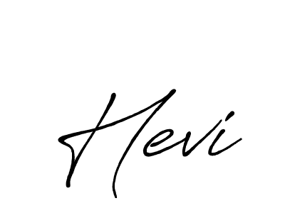 How to make Hevi signature? Antro_Vectra_Bolder is a professional autograph style. Create handwritten signature for Hevi name. Hevi signature style 7 images and pictures png