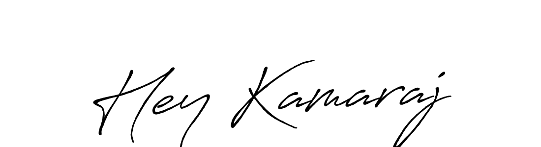 Use a signature maker to create a handwritten signature online. With this signature software, you can design (Antro_Vectra_Bolder) your own signature for name Hey Kamaraj. Hey Kamaraj signature style 7 images and pictures png