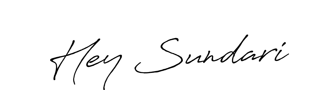 Similarly Antro_Vectra_Bolder is the best handwritten signature design. Signature creator online .You can use it as an online autograph creator for name Hey Sundari. Hey Sundari signature style 7 images and pictures png