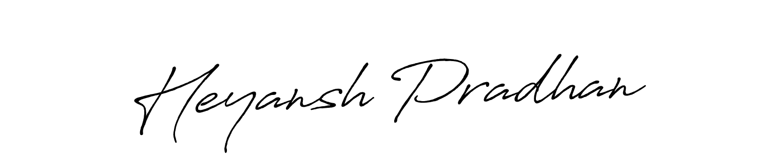 Use a signature maker to create a handwritten signature online. With this signature software, you can design (Antro_Vectra_Bolder) your own signature for name Heyansh Pradhan. Heyansh Pradhan signature style 7 images and pictures png