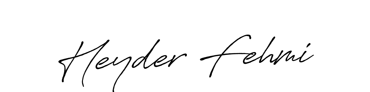 How to make Heyder Fehmi signature? Antro_Vectra_Bolder is a professional autograph style. Create handwritten signature for Heyder Fehmi name. Heyder Fehmi signature style 7 images and pictures png