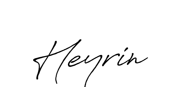 Make a beautiful signature design for name Heyrin. With this signature (Antro_Vectra_Bolder) style, you can create a handwritten signature for free. Heyrin signature style 7 images and pictures png