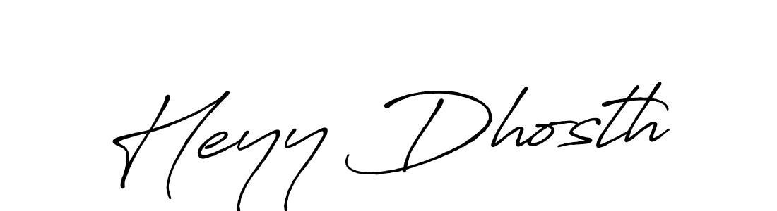 Use a signature maker to create a handwritten signature online. With this signature software, you can design (Antro_Vectra_Bolder) your own signature for name Heyy Dhosth. Heyy Dhosth signature style 7 images and pictures png