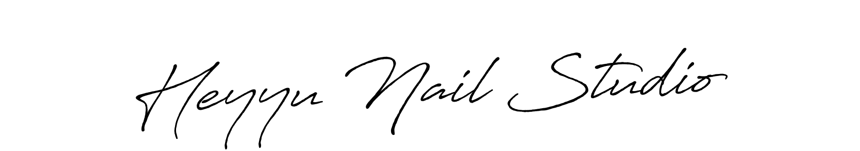Also You can easily find your signature by using the search form. We will create Heyyu Nail Studio name handwritten signature images for you free of cost using Antro_Vectra_Bolder sign style. Heyyu Nail Studio signature style 7 images and pictures png