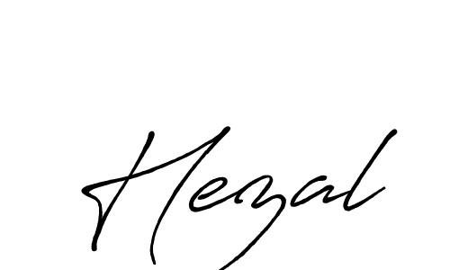 Also we have Hezal name is the best signature style. Create professional handwritten signature collection using Antro_Vectra_Bolder autograph style. Hezal signature style 7 images and pictures png