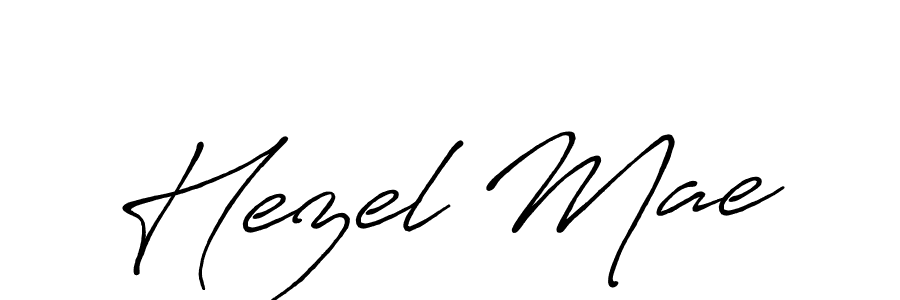 Create a beautiful signature design for name Hezel Mae. With this signature (Antro_Vectra_Bolder) fonts, you can make a handwritten signature for free. Hezel Mae signature style 7 images and pictures png
