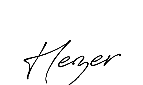 Similarly Antro_Vectra_Bolder is the best handwritten signature design. Signature creator online .You can use it as an online autograph creator for name Hezer. Hezer signature style 7 images and pictures png